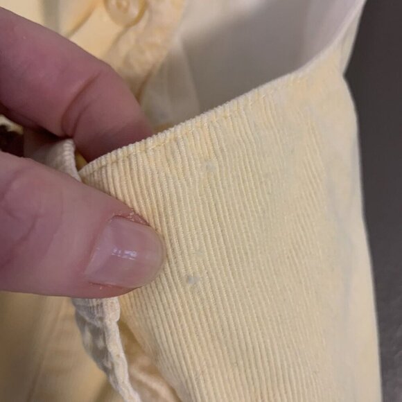 Baby Gap Corduroy Overalls Yellow Snap Leg Boys Girls Newborn NB - Picture 12 of 14